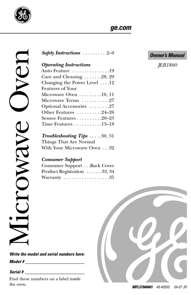 GE JEB1860 User manual