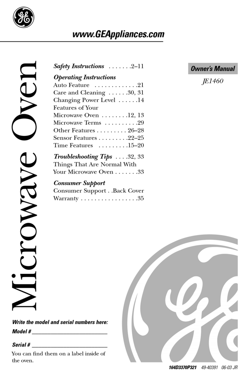 GE JE1460 User manual