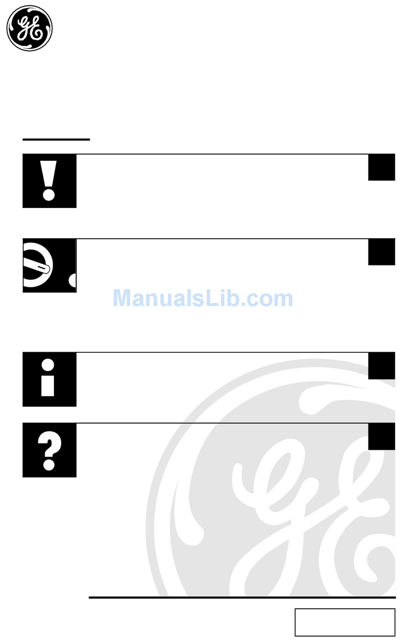 GE SpacemakerXL EMO3000 User manual