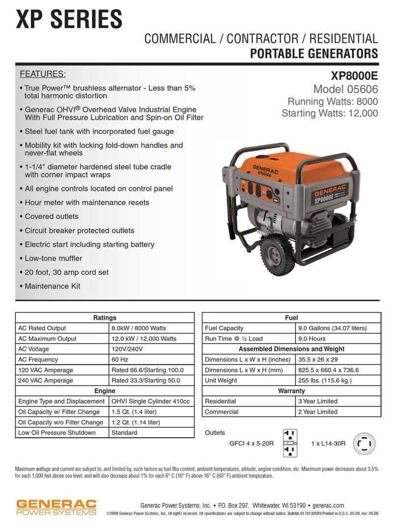 Generac Power Systems 5606 User manual Generac Power Systems 5606 User manual