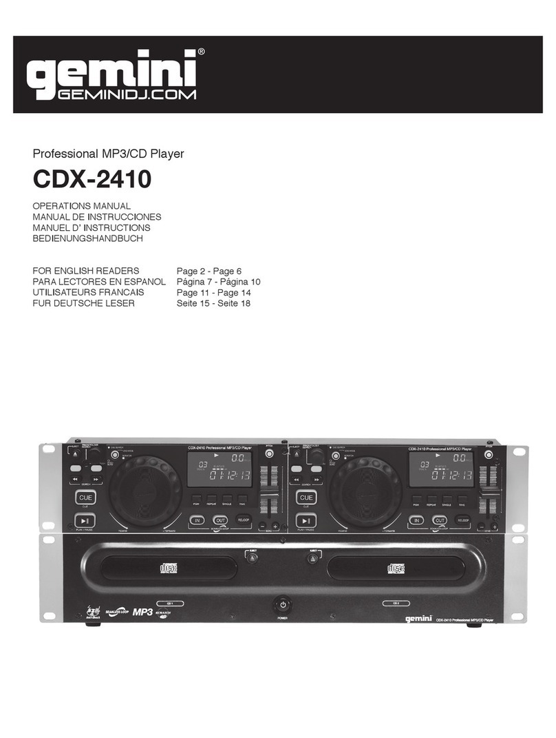 Gemini CDX-2410 Operation manual