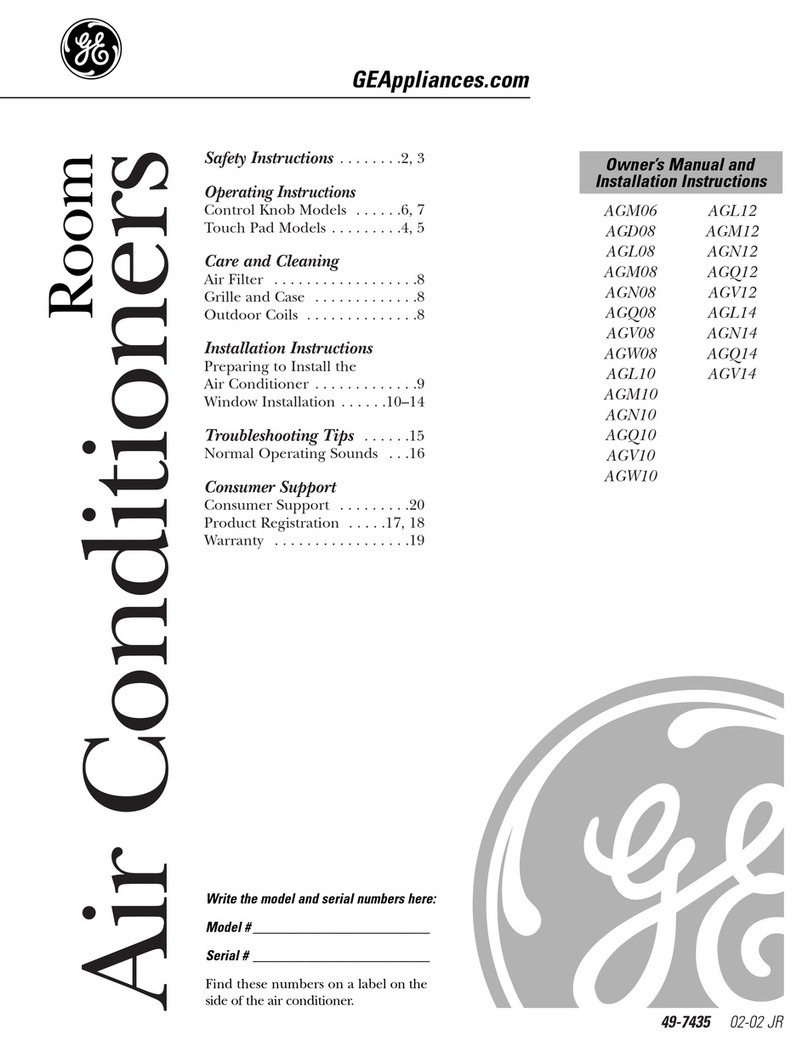 GE AGD08 Operating instructions