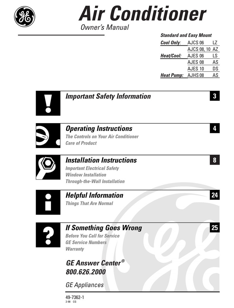 GE AJCS 06 LZ User manual GE AJCS 06 LZ User manual