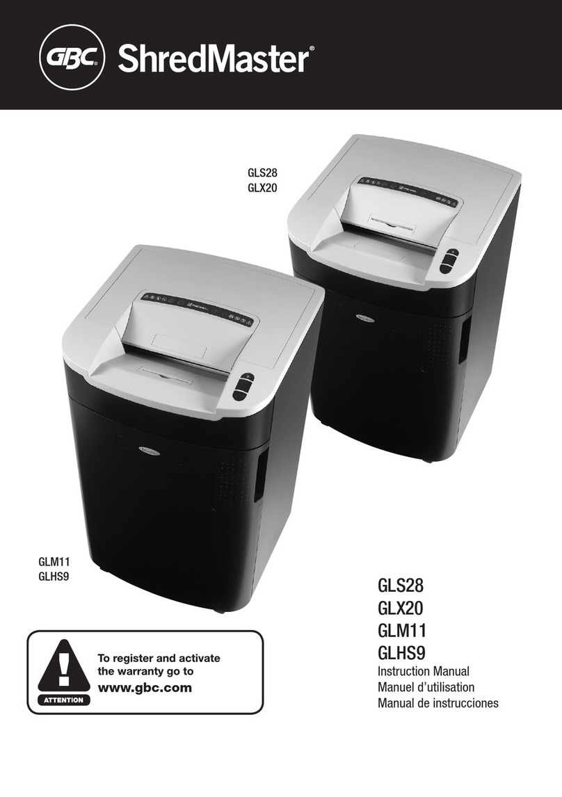 GBC ShredMaster GKHS9 instruction manual