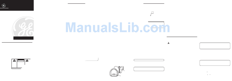 GE 21018 User manual