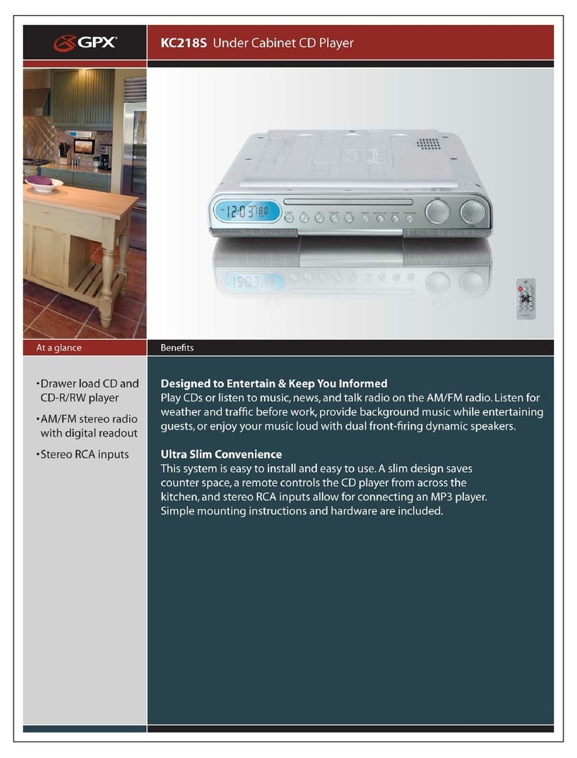 GPX KC218S User manual