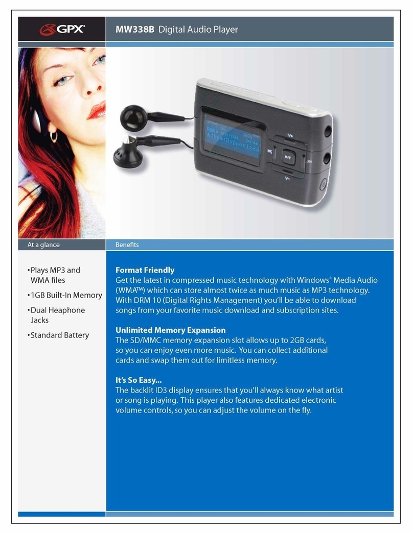 GPX MW338B User manual