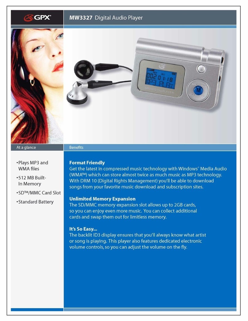 GPX MW3327 User manual