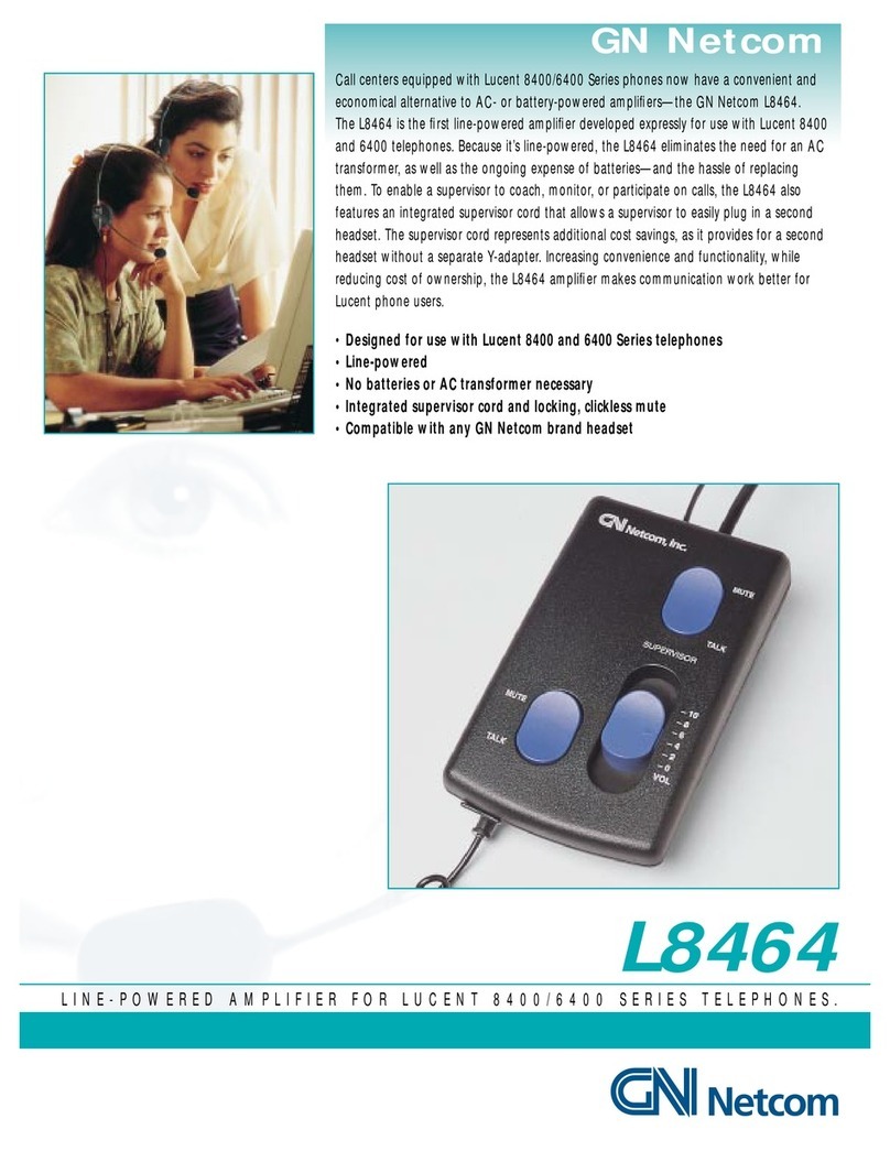 Jabra GN L8464 User manual Jabra GN L8464 User manual
