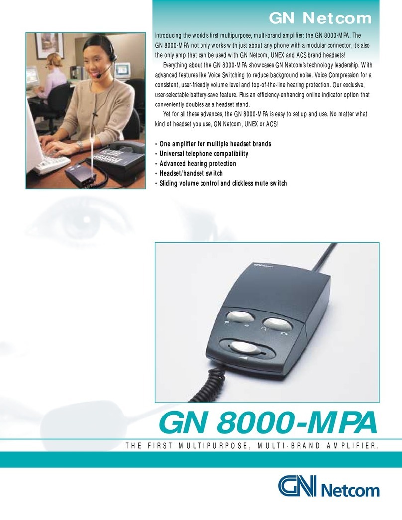 Jabra GN 8000-MPA Specifications