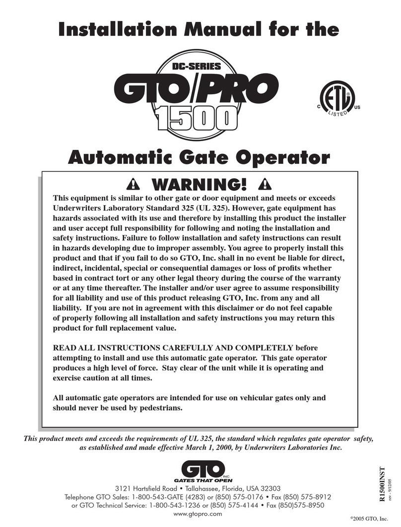 GTO SW-1500 User manual