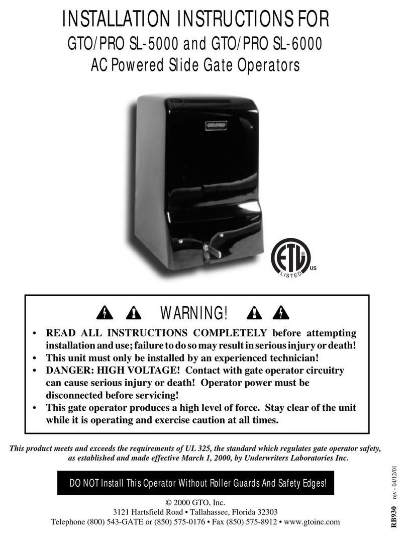 GTO SL-5000 User manual