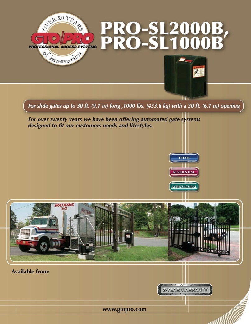 GTO PRO SL-1000B User manual