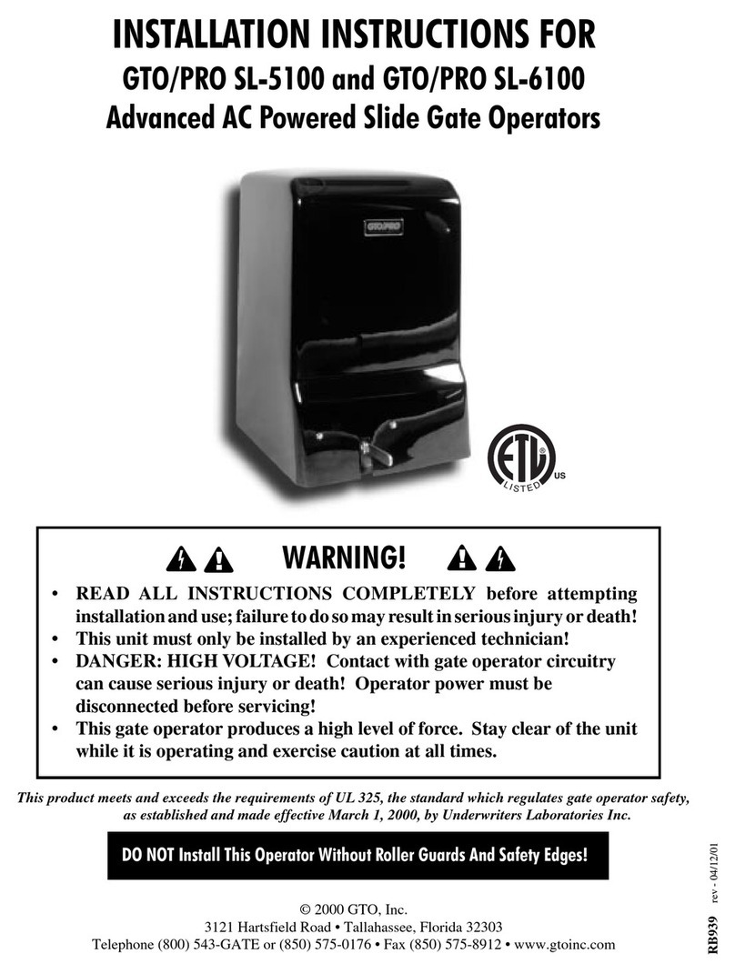 GTO SL-5100 User manual