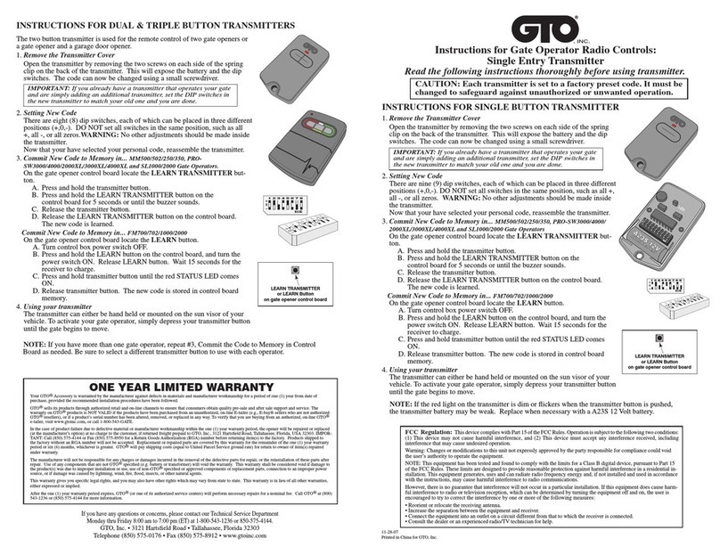 GTO RB741 reference guide