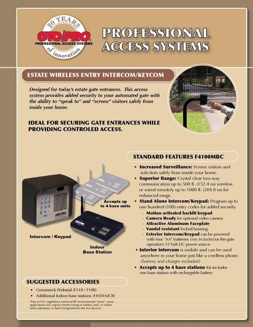 GTO F4100MBC User manual