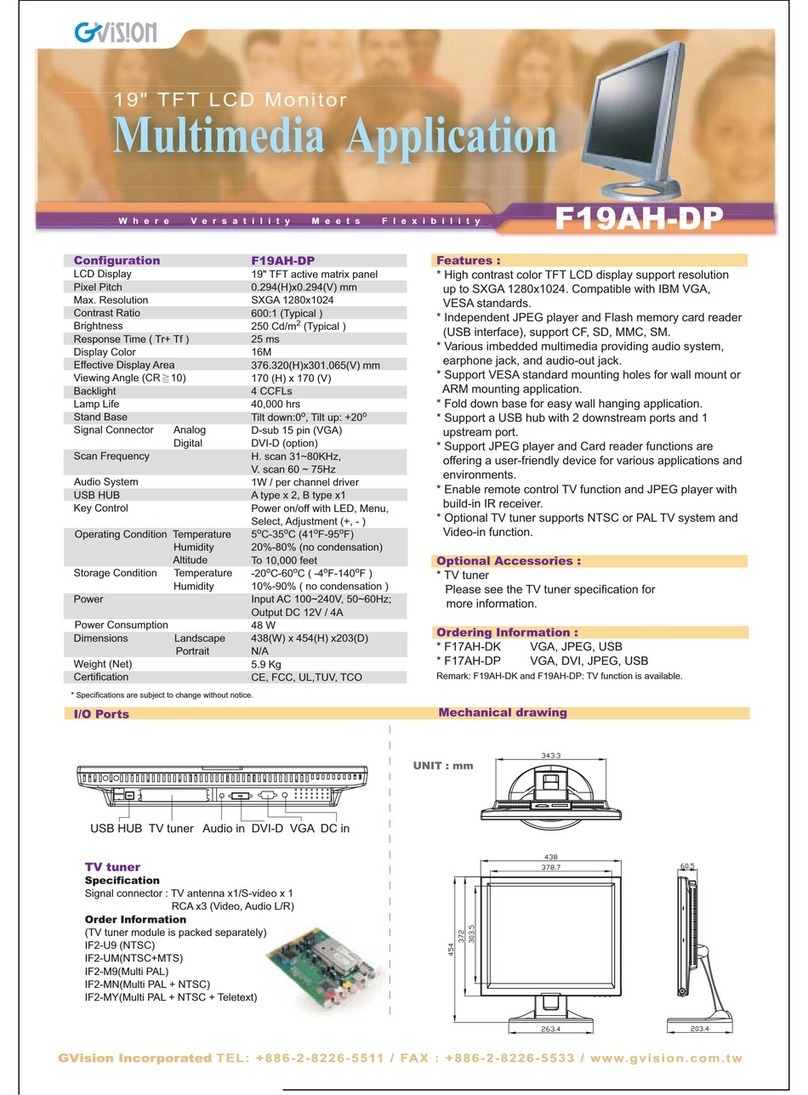 GVision F19AH-D User manual