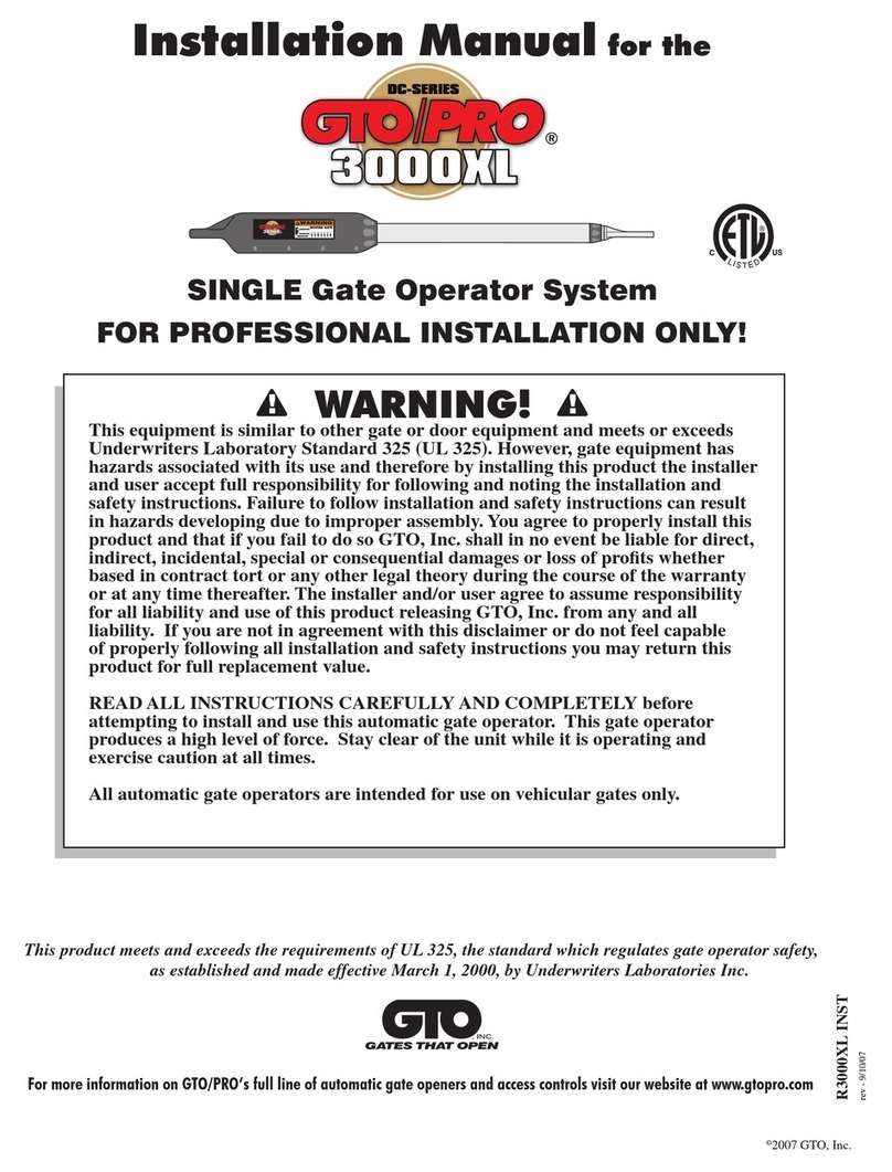 GTO SW-3000XL User manual