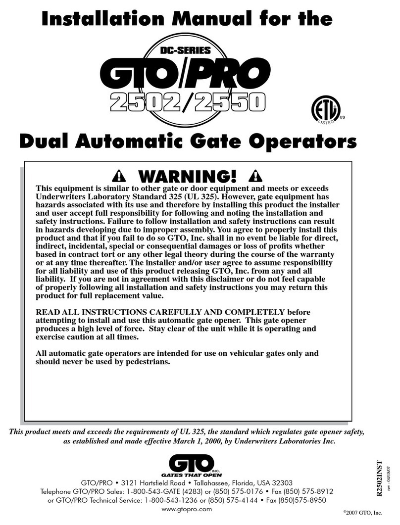 GTO SW-2502 User manual