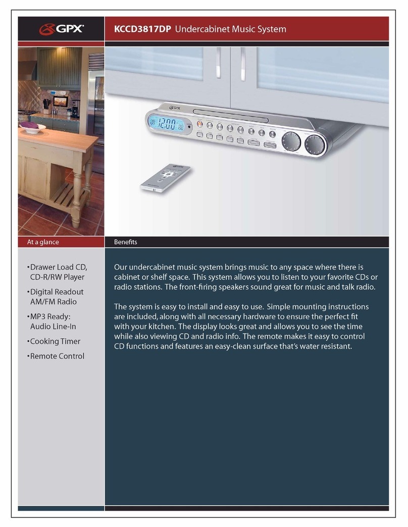 GPX KCCD3817DP User manual