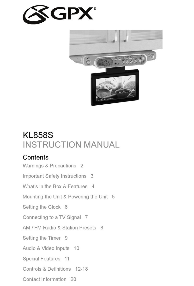 GPX KL858S User manual