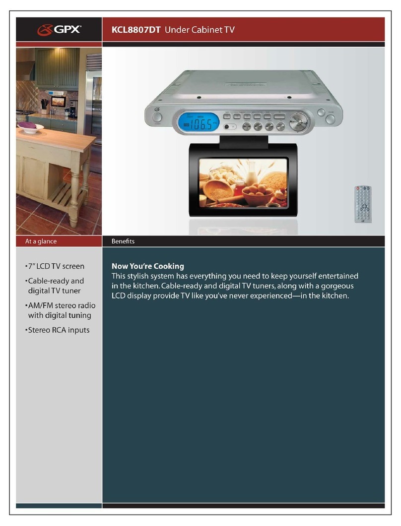 GPX KCL8807DT User manual