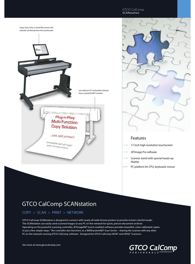 GTCO CalComp SCANstation User manual