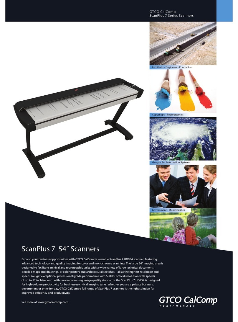 GTCO CalComp ScanPlus 7 HD954 Base Brochure & specs