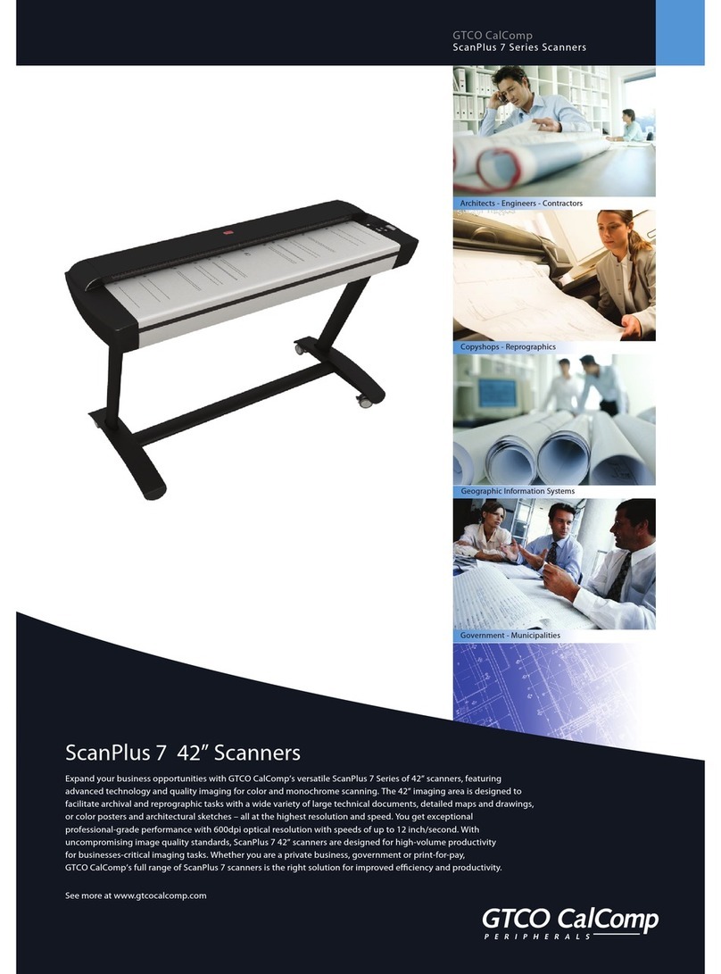 GTCO CalComp ScanPlus 7 HD642 Base Brochure & specs