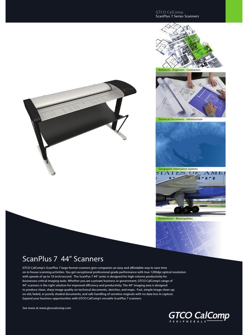 GTCO CalComp ScanPlus 7 ATF1824C Brochure & specs