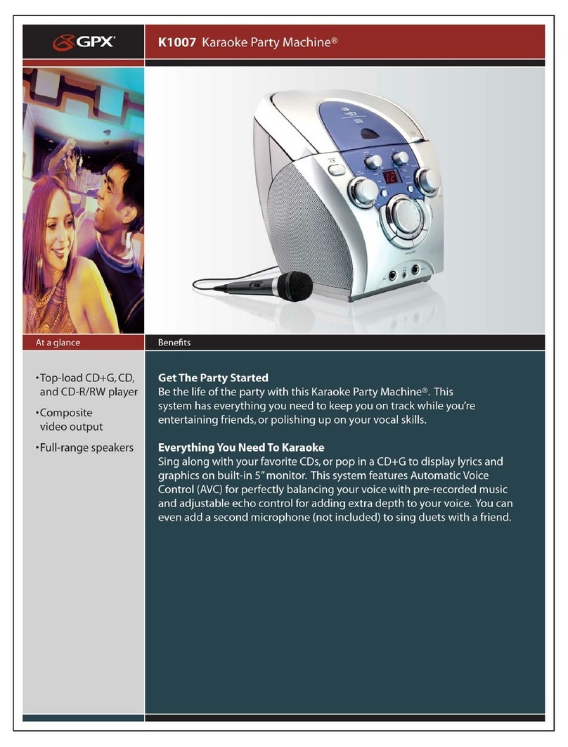 GPX K1007 User manual