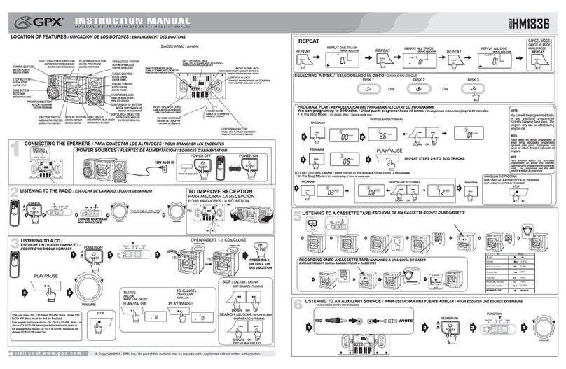 GPX HM1836 instruction manual