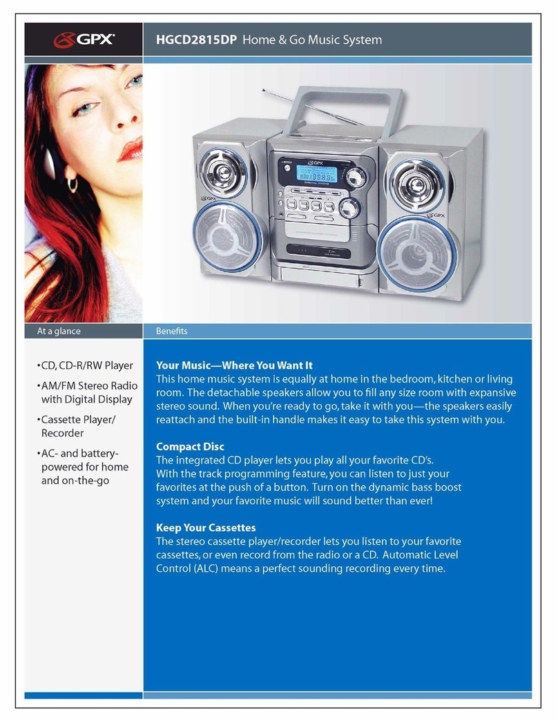 GPX HGCD2815DP User manual