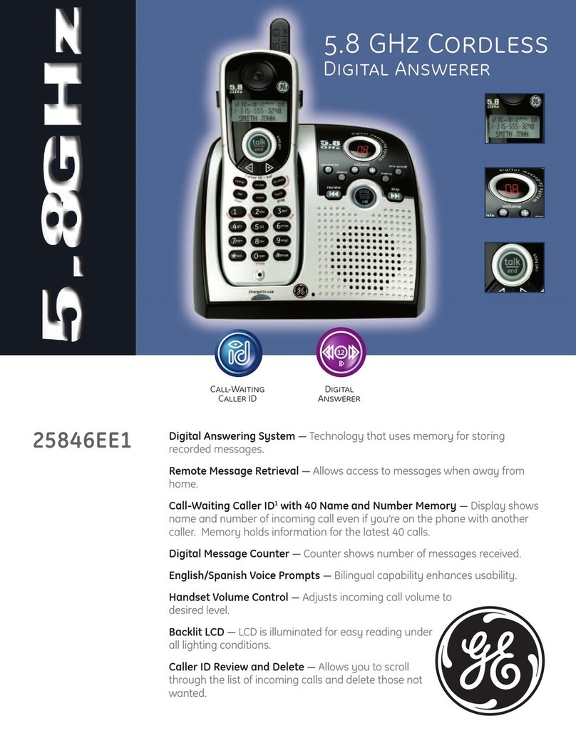 GE 25846EE1 User manual