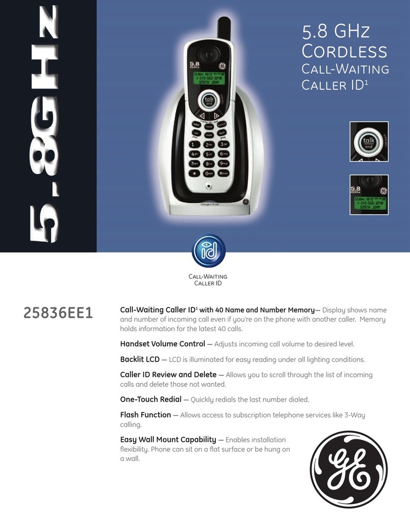 GE 25836EE1 User manual