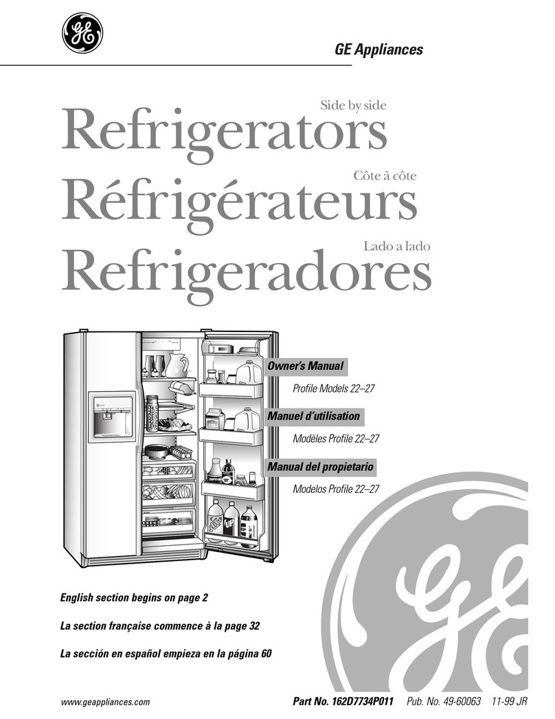 GE Profile TFX26PPD owner's manual