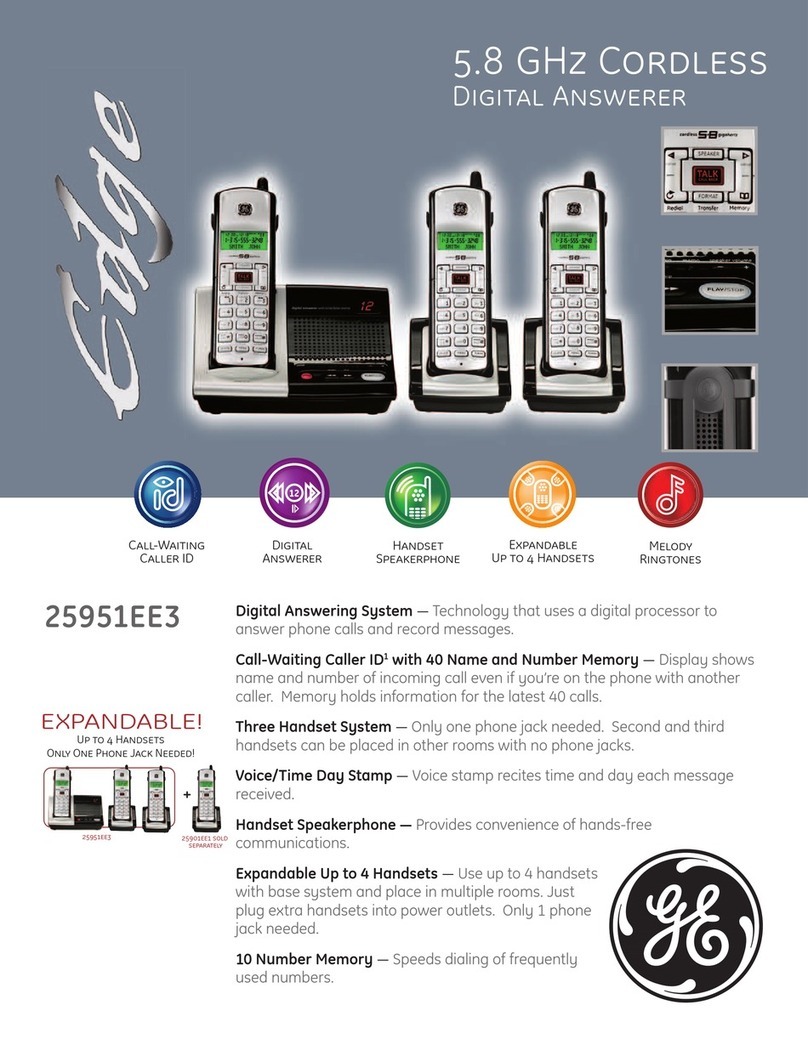 GE Edge 25951EE3 User manual