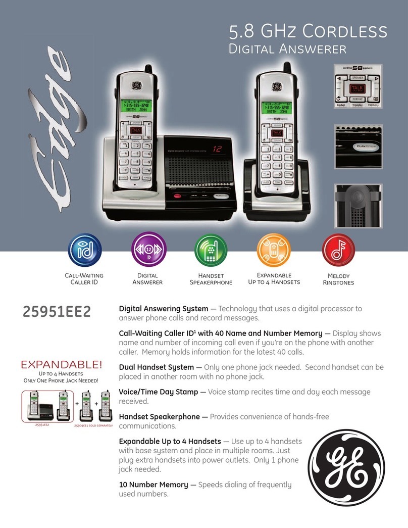 GE Edge 25951EE2 User manual