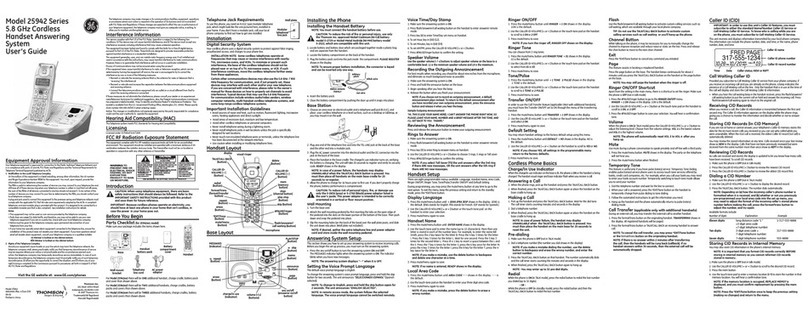 GE 25942GE3 User manual