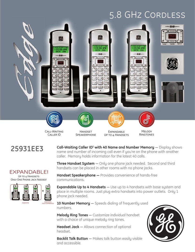 GE Edge 25931EE3 User manual