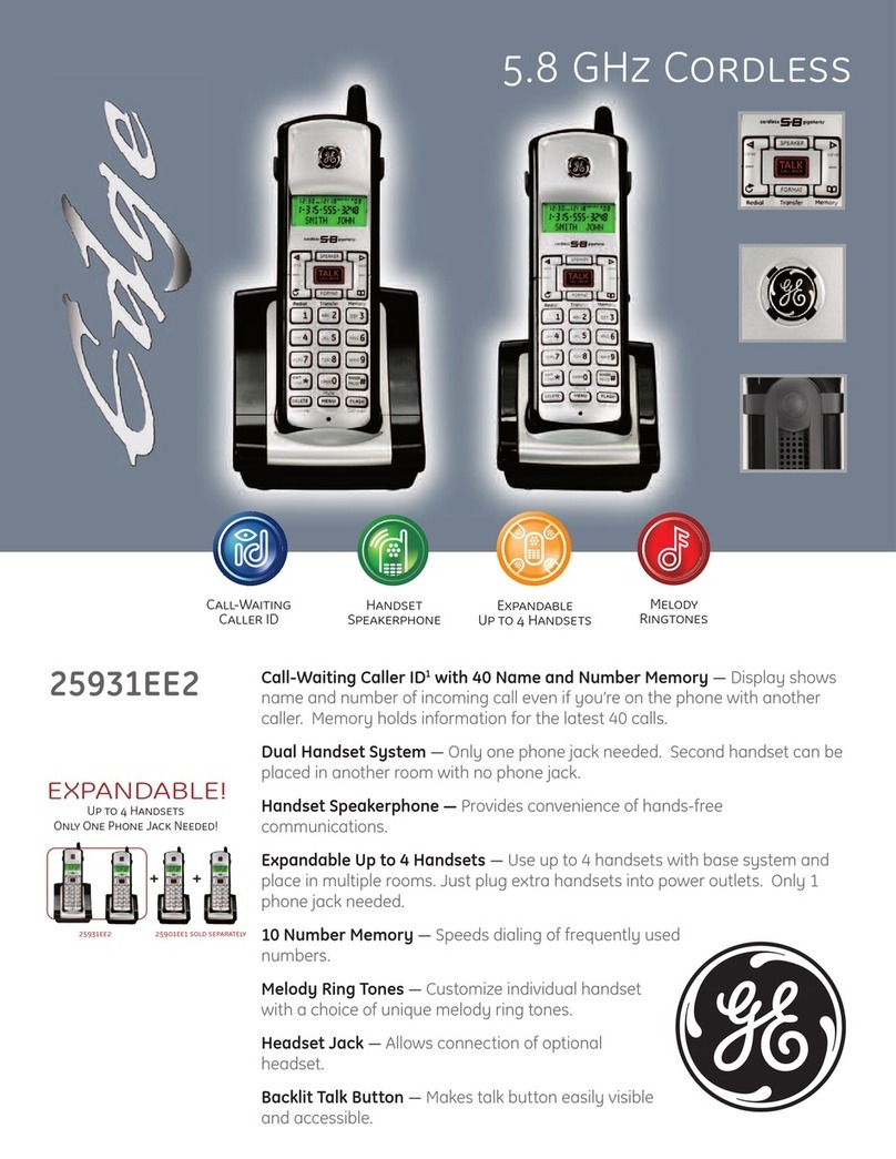 GE Edge 25931EE2 User manual
