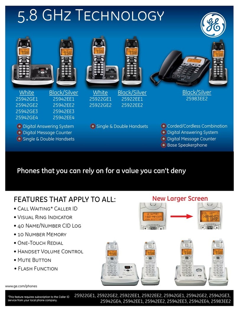 GE 25922EE1 Specifications
