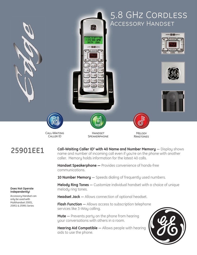 GE Edge 25901EE1 User manual