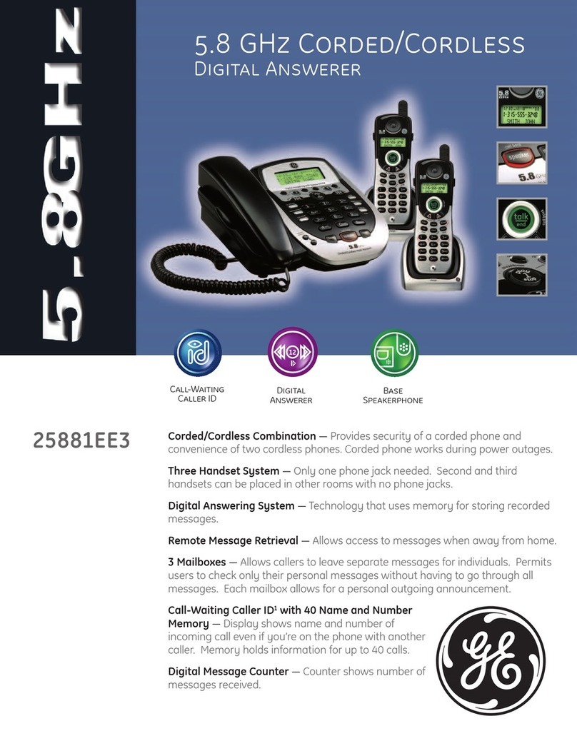 GE 25881EE3 User manual