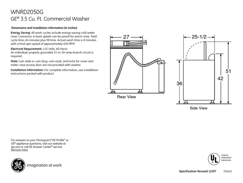 GE WNRD2050GWC Manual