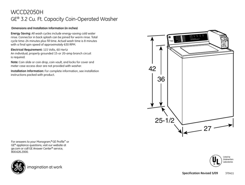 GE WCCD2050HWC Manual