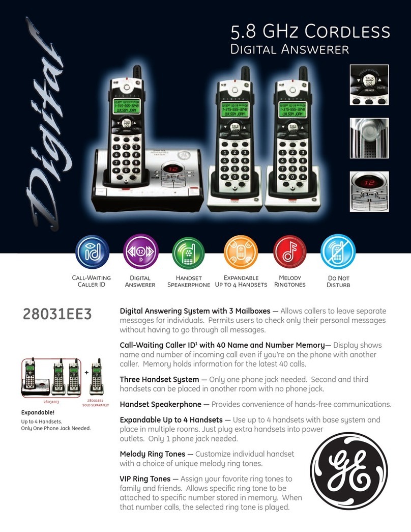 GE 28031EE3 Specifications
