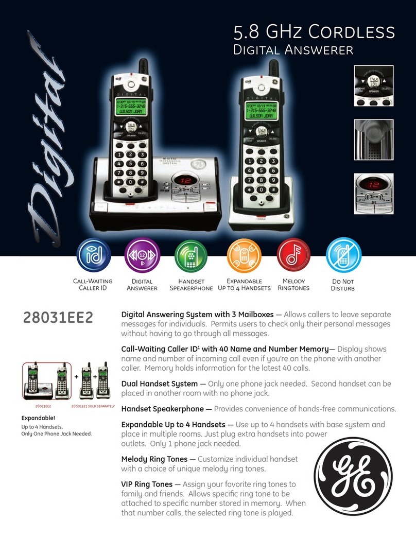 GE 28031EE2 Specifications