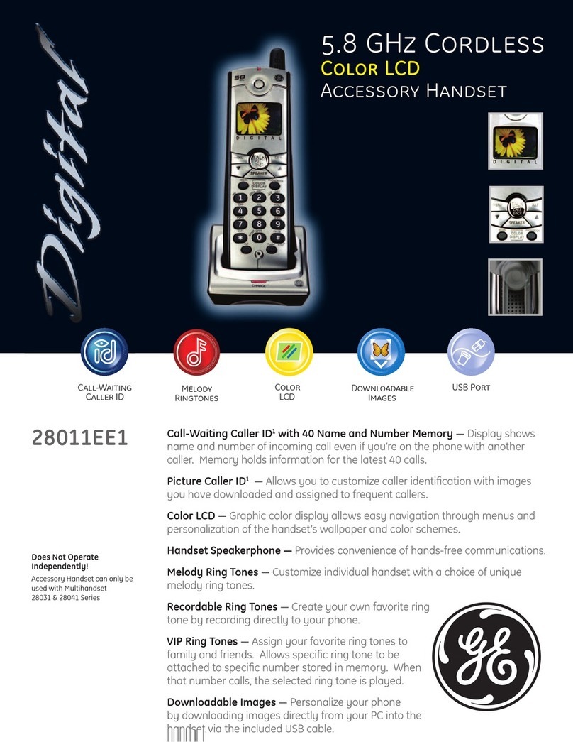GE 28011EE1 User manual