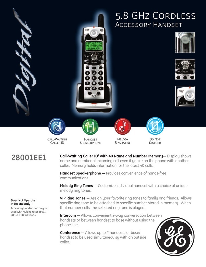 GE 28001EE1 User manual